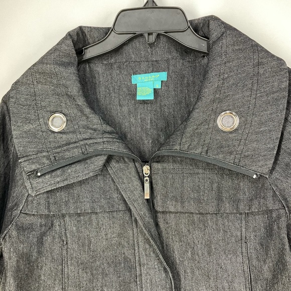 Sandro Sportswear Jacket, Black, Zip Up, Size Small - Picture 3 of 16